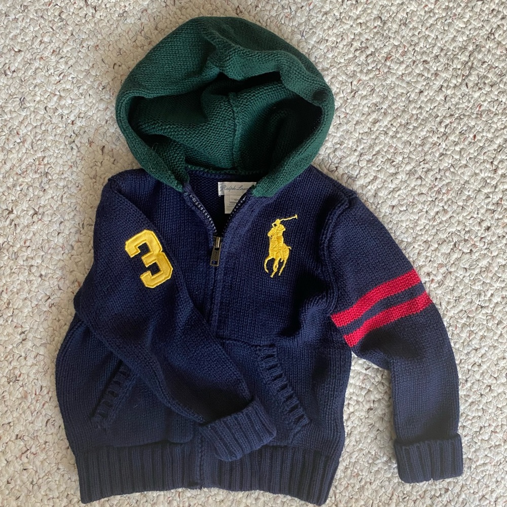 Ralph Lauren Full Zip Hooded Sweater
